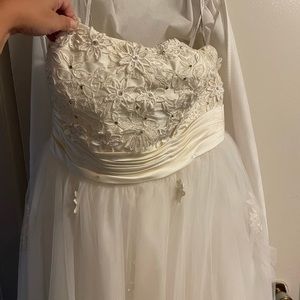 Cocktail length wedding dress!